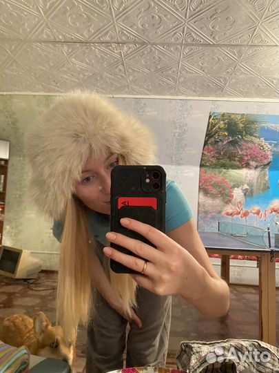 Шапка меховая женская зимняя кролик