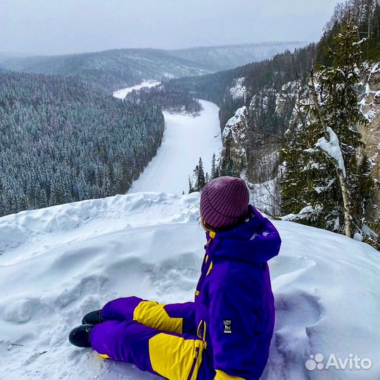 Усьва на снегоходах. Камень, Стрельный, водопад Де