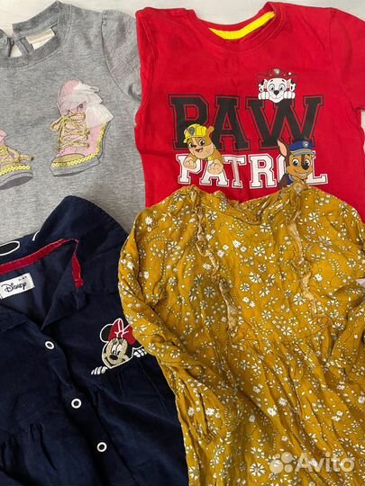 Пакет фирменных вещей на девочку 3-4 года 98-104