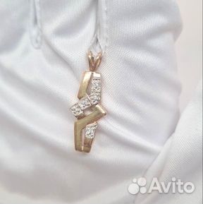 Подвеска с синтетическим камнем Золото