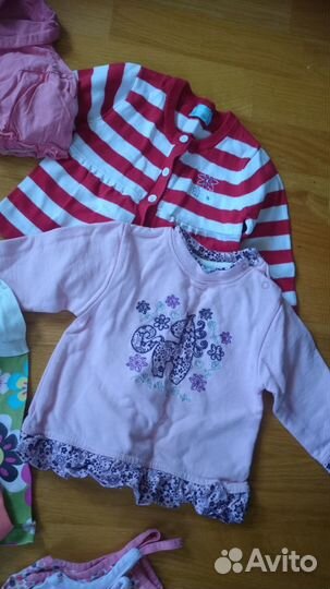 Пакет одежды на девочку от 70 до 100 см