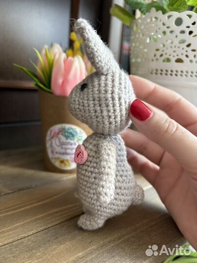 Вязаный зайчик