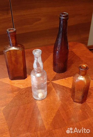 Старые бутылки и банки 1940-1990 годов