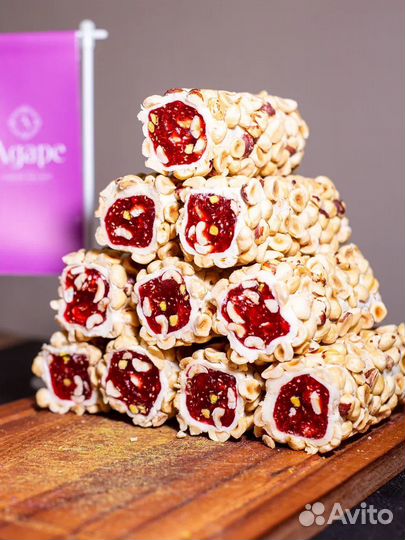 Опт и розница лукум с орехами и шоколадом