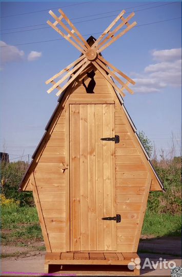 Дачный туалет деревянный JWL457