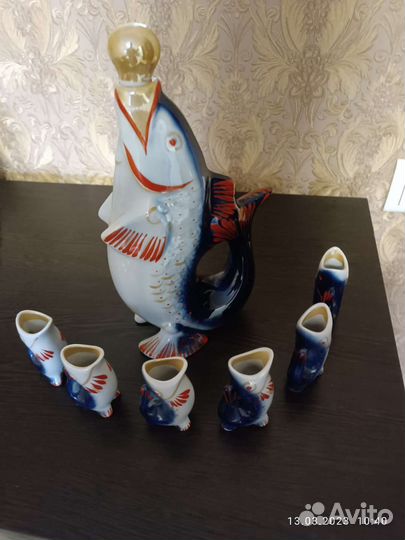 Коньячный набор рыбки СССР