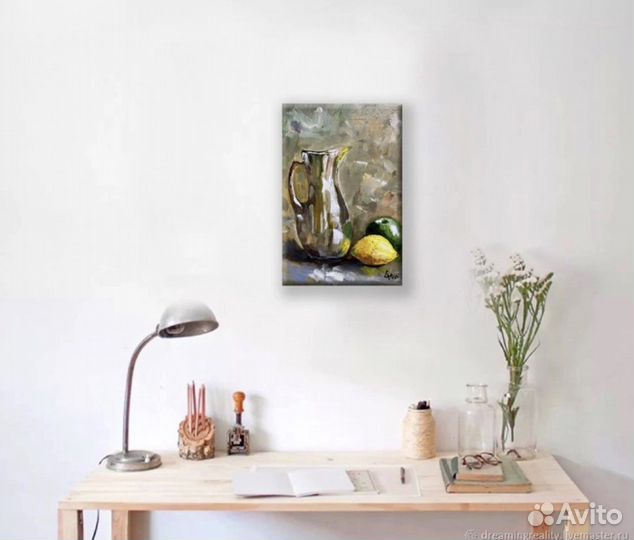 Картина масло/ холст Натюрморт с фруктами