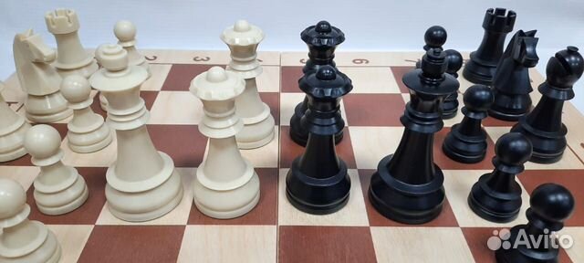 Шахматы из ABS-пластика с утяжелит. с доской 47 см