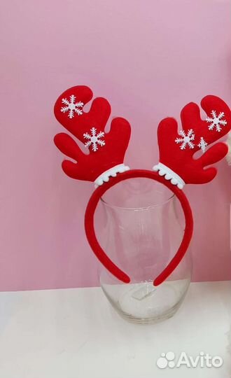 Ушки зайчика, Ободок с рожками оленя, новый