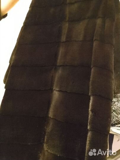 Шуба норковая кимоно Блек глама