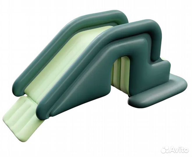 Детский надувной бассейн с горкой