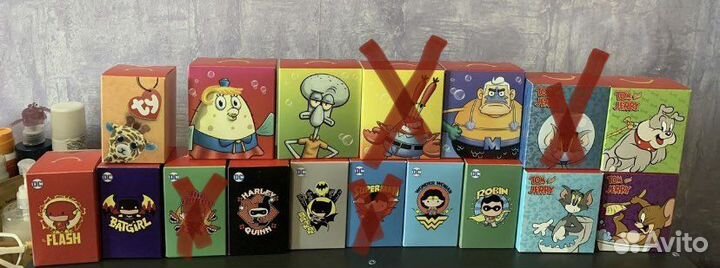 Игрушки макдональдс Sponge Bob, Tom&Jerry