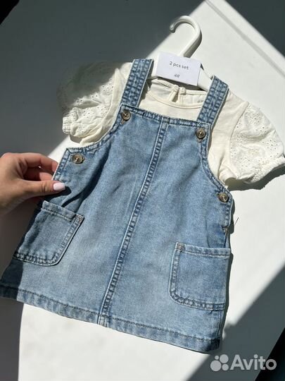 Джинсовый сарафан на лето для девочки 68 hm