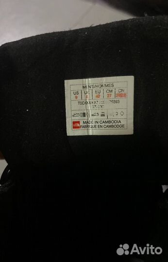 The north face ботинки