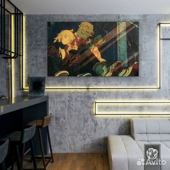 Картина-Живописное аниме – Дорохэдоро