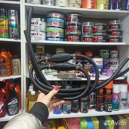 Шланг груша для перекачки топлива резиновый