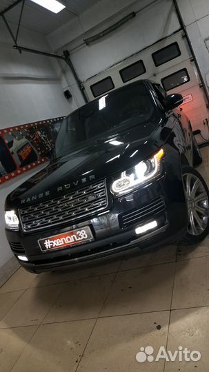 Range Rover светодиодные линзы MTF, замена