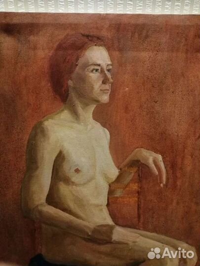 Картина маслом на холсте ню