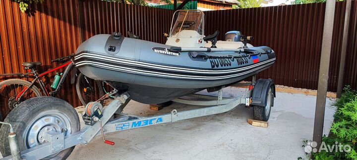 Комплект лодка риб Буревестник +мотор+прицеп
