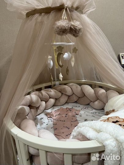 Балдахин, мобиль, бортик косичка