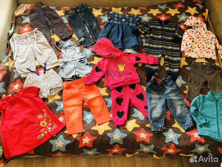 Вещи для девочки пакетом 80-86