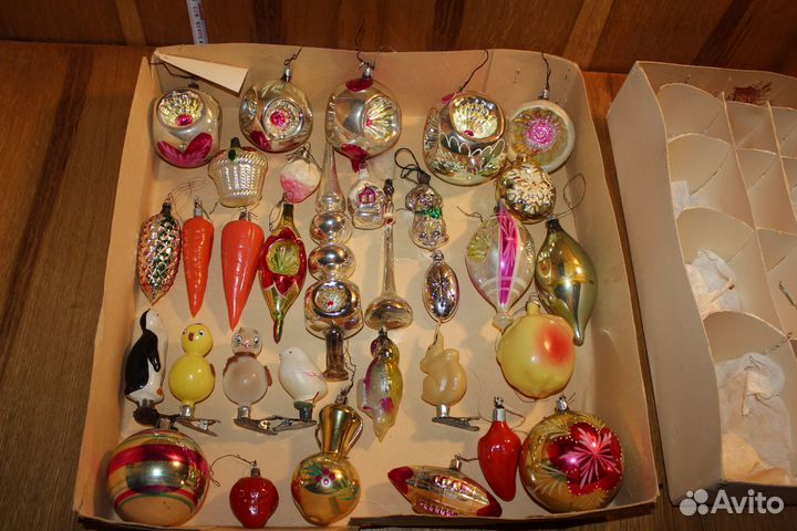 Набор ёлочных игрушек СССР