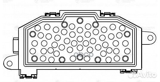Резистор э/вент. отоп. для а/м Skoda Octavia A5