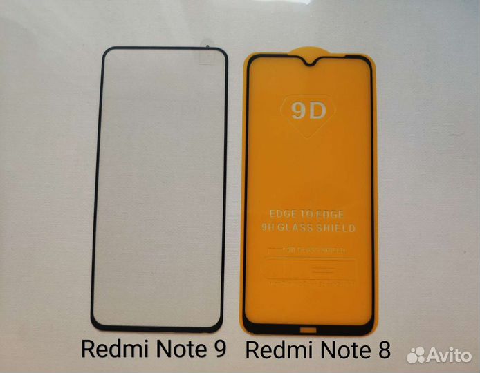Стекла чехлы Xiaomi Redmi Note разные модели