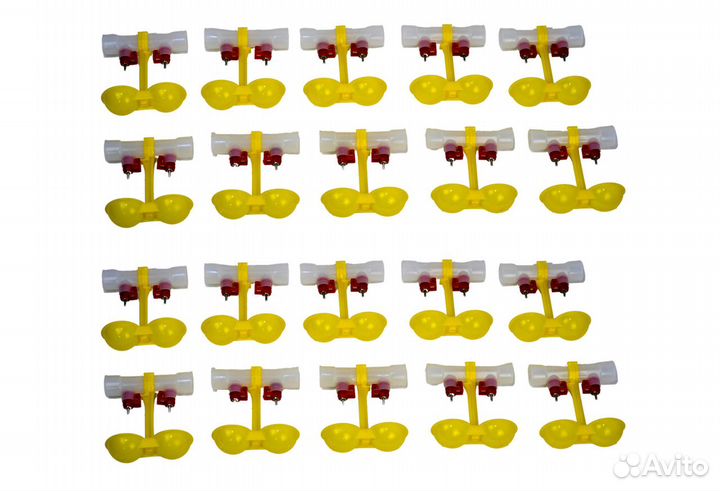 Поилка ниппельная двойная