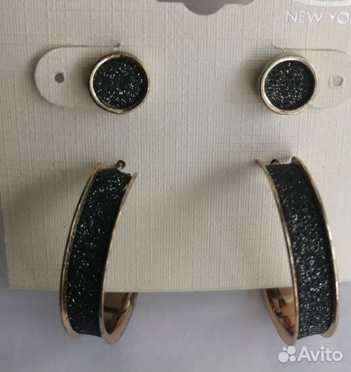 Серьги кольца