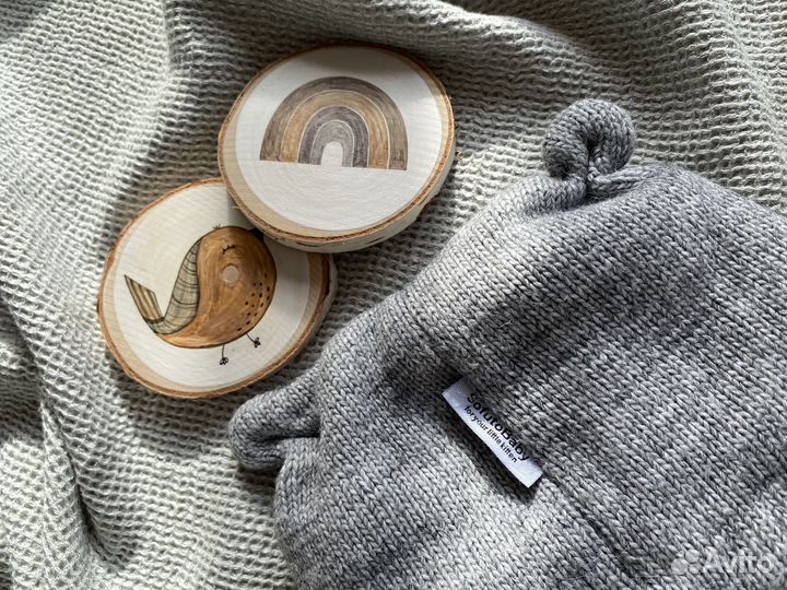 Шапка зимняя для новорожденных