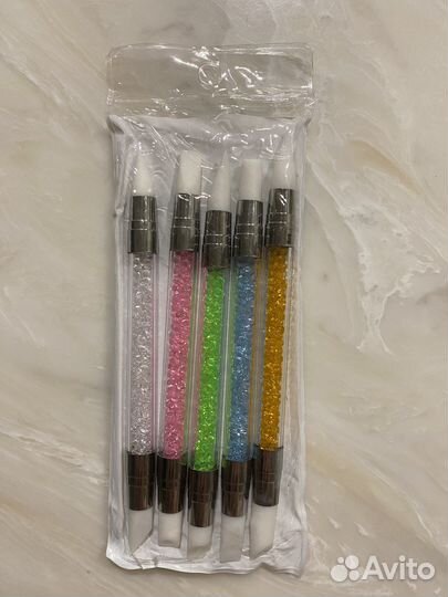 Кисти силиконовые для маникюра (набор)