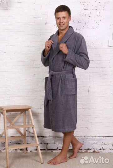 Мужской махровый халат
