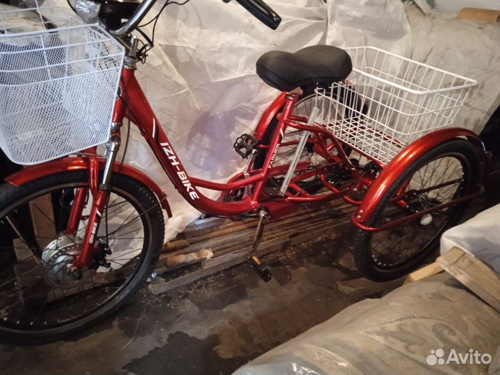 Велосипед трёхколёсный электрический