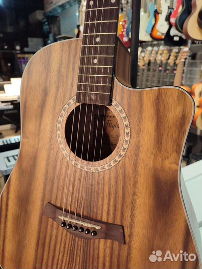 Акустическая гитара Flight D-155C teac NA