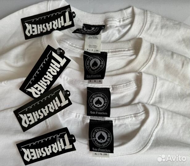 Лонгслив Thrasher Classic Logo White Оригинал