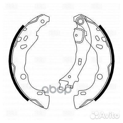 Колодки тормозные барабанные зад LCV GF4576