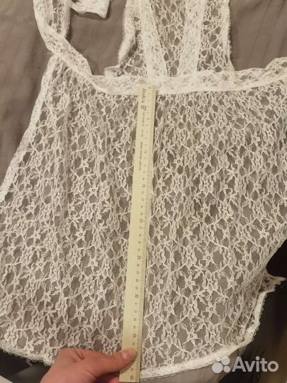 Белый школьный фартук