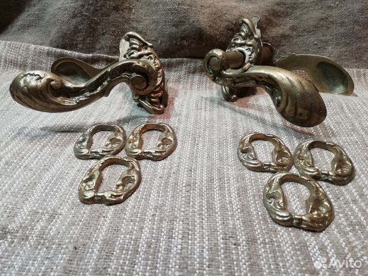 Дверная ручка литьё Латунь СССР