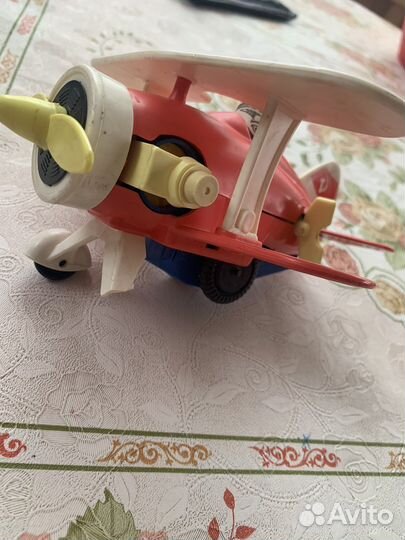 Заводная игрушка СССР самолет- биплан