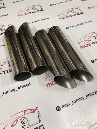 Выхлоп B на Mercedes G-class хром 4 шт