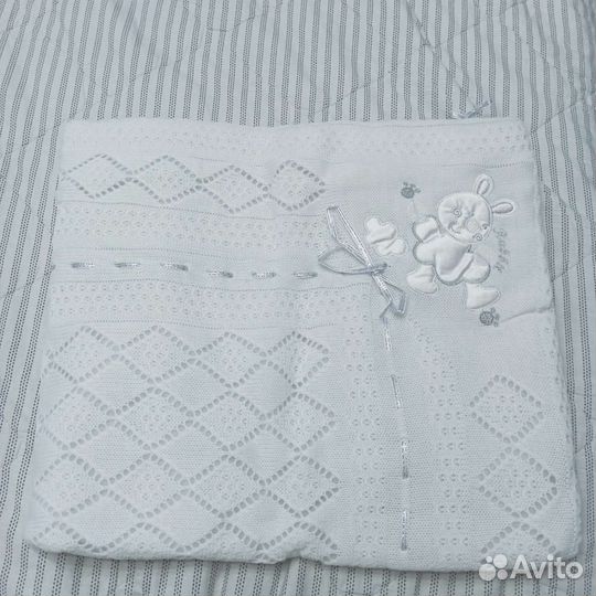 Плед детский вязаный