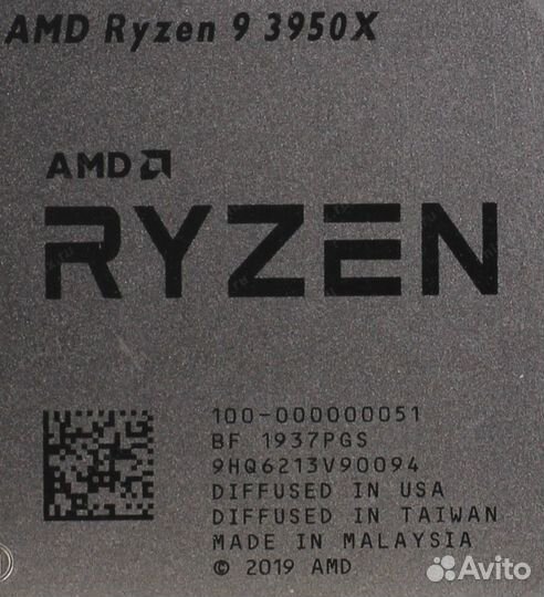Процессор AMD Ryzen 9 3950X OEM