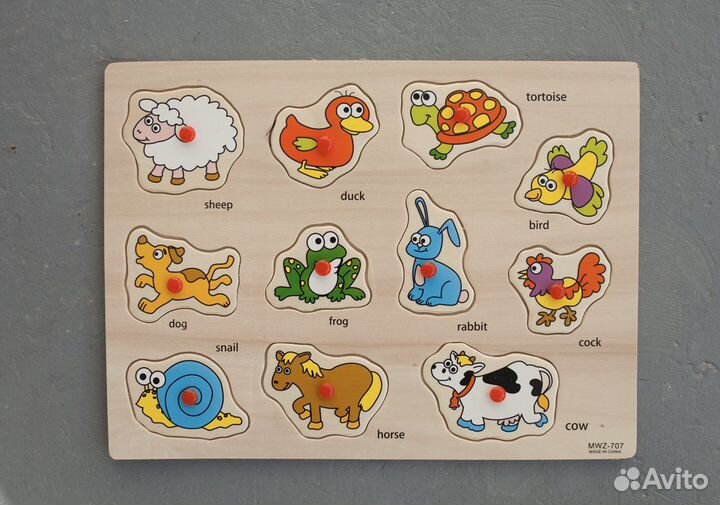 Пазлы для изучения английского языка, алфавит, жив