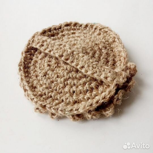 Эко-мочалка для тела из джута