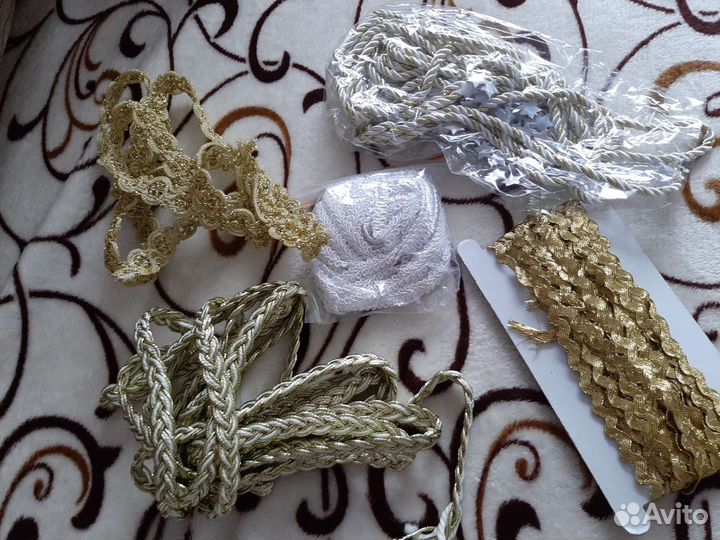 Шнуры для творчества, брошки, повязки