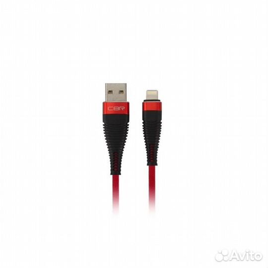 Кабель CBR USB-Lightning, 1м red
