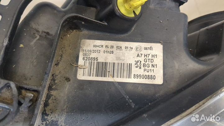 Фара (передняя) Peugeot 207, 2008