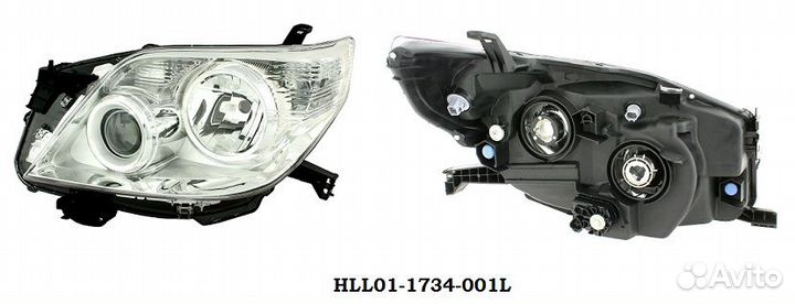 Фара toyota land cruiser prado J15 09-13 LH хром