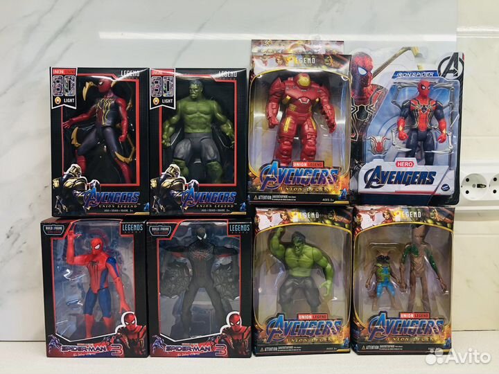 Фигурки Супергероев Халк, Человек паук